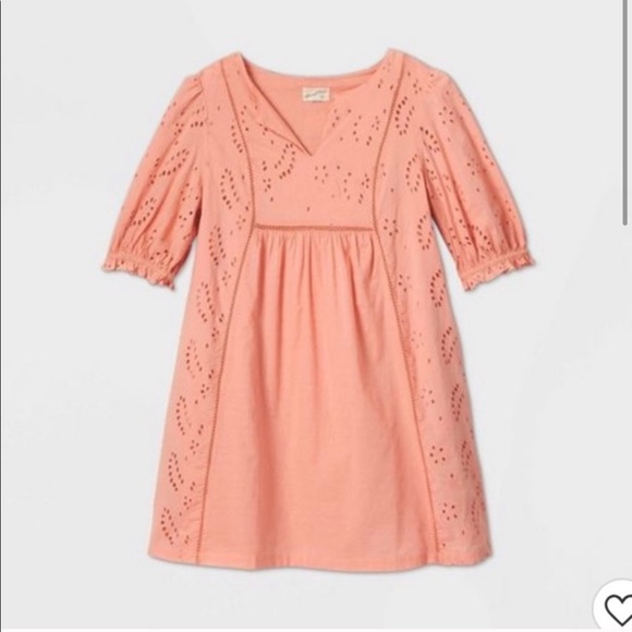 Universal Thread Dresses | Universal Thread Eyelet Pink Dress Sz Xl | Poshmark